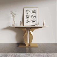 Hallway Modern Console Table Marble Top