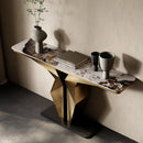 Hallway Modern Console Table Marble Top