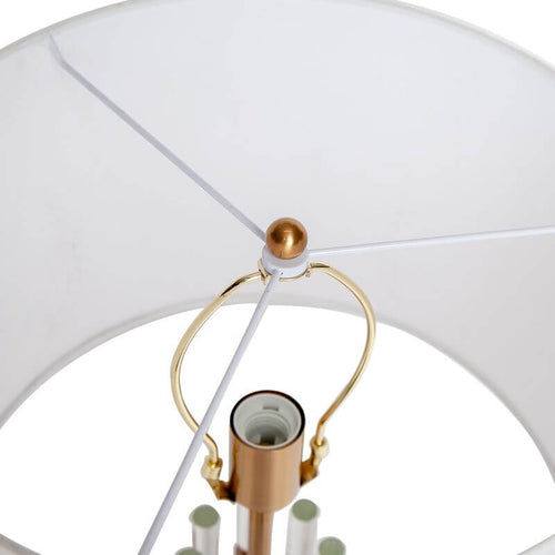 Abbey Marble Brass Table Lamp 70cm