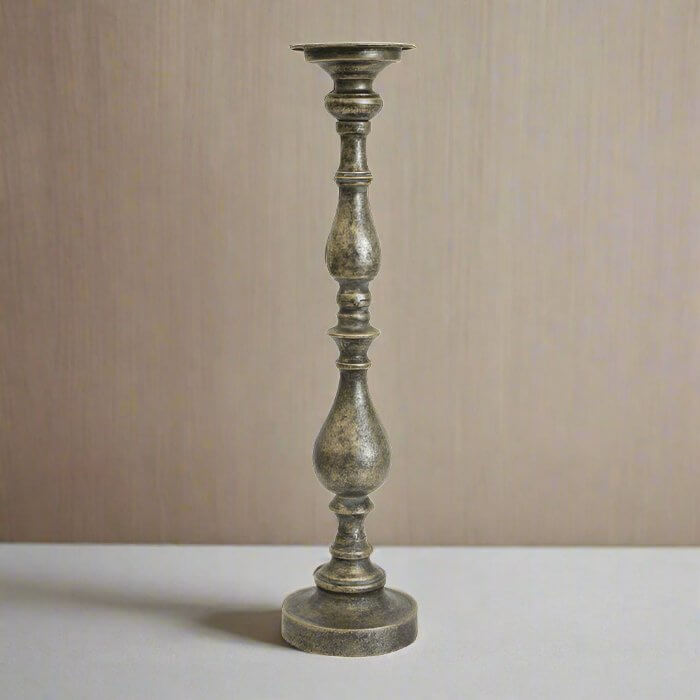 Antique Rustic Gold Wrought Iron Holder