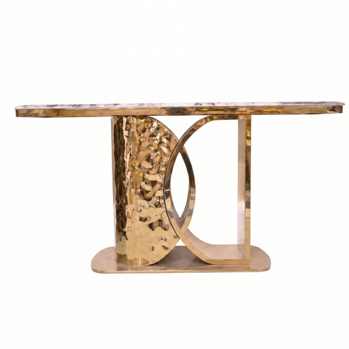 Gold Stainless Steel Console Table - 160cm
