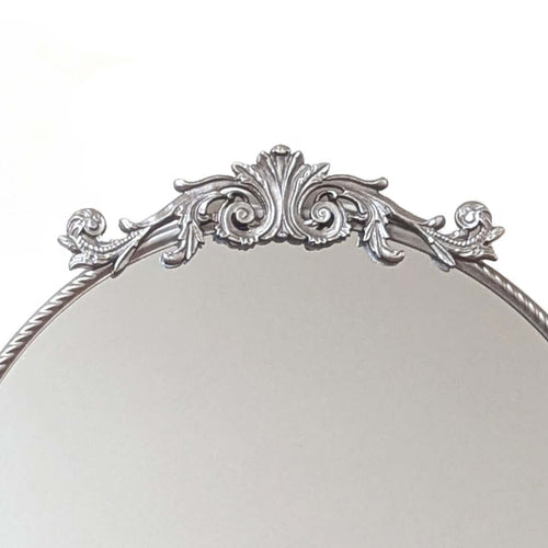 Baroque Silver Round Wall Mirror 60cm