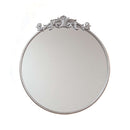 Baroque Silver Round Wall Mirror 60cm