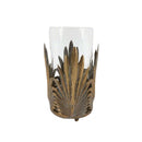 Botanical Antique Gold Palm Leaf Holder