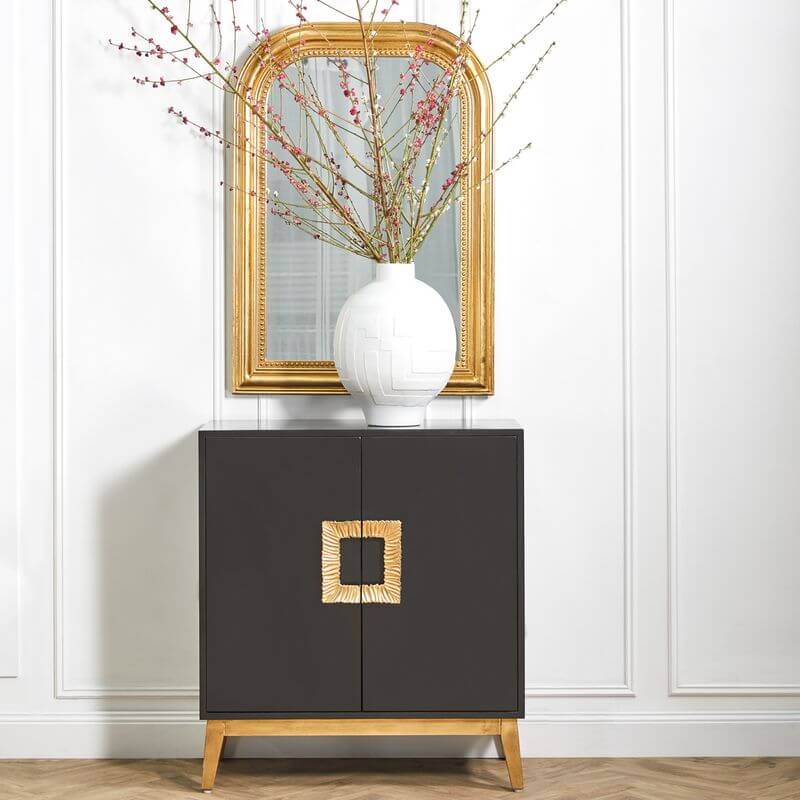 Clementine Gold Leaf Wall Mirror 110cm