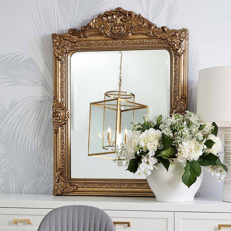 Elizabeth Antique Gold Wall Mirror 120cm