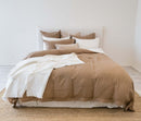 Elora White Linen Throw Cotton Blend 150x200 cm