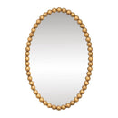 Esme Gold Leaf Oval Wall Mirror 76cm