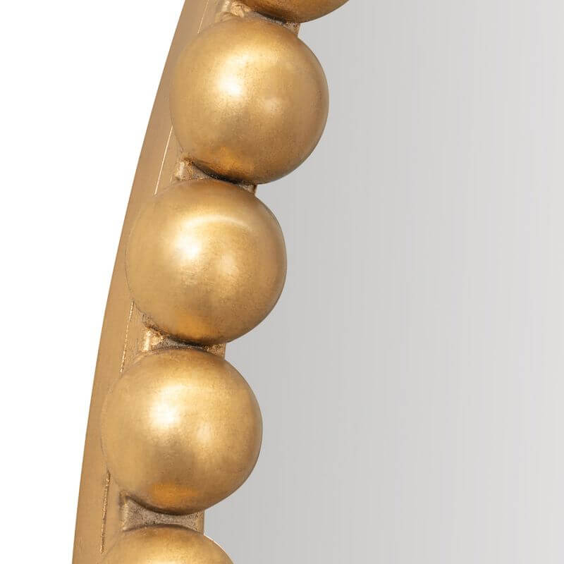 Esme Gold Leaf Oval Wall Mirror 76cm