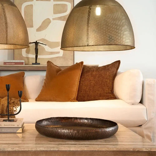 Felix Bronze Hammered Aluminium Tray