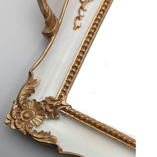 French Style Gold Rectangular Mirror Tray