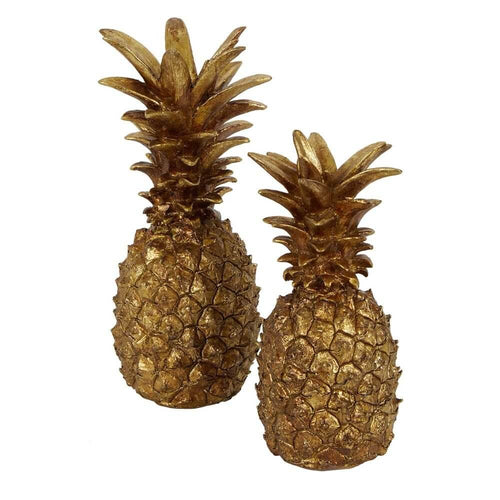 Golden Decorative Pineapple Sculpture