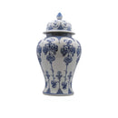 Hand-Painted Blue White Ginger Jar Set