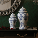 Hand-Painted Blue White Ginger Jar Set