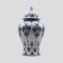 Hand-Painted Chinoiserie Floral Statement Jar