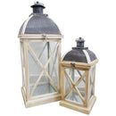 Isles Coastal White Lantern Set of 2