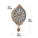 Kent Vintage Pendulum Wall Clock 63cm