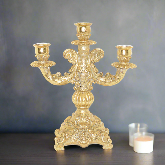 Gold Roman Candlesticks Holder 