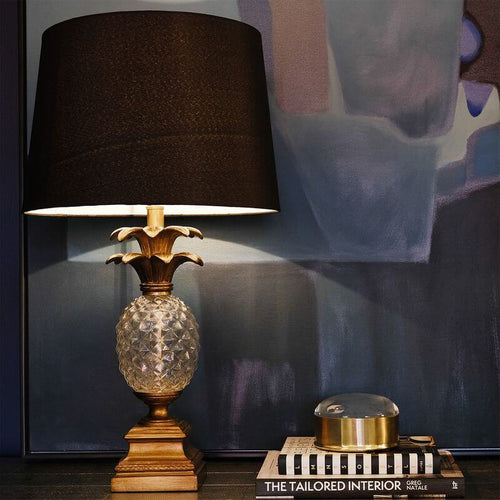 Langley Pineapple Glass Table Lamp 66cm