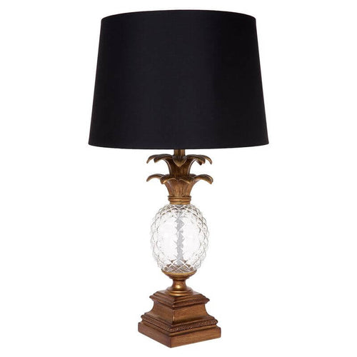 Langley Pineapple Glass Table Lamp 66cm