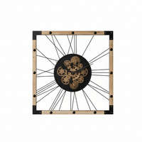 Large Industrial Gear Wall Clock 65cm