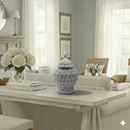 Textured Pastel Ceramic Ginger Jar