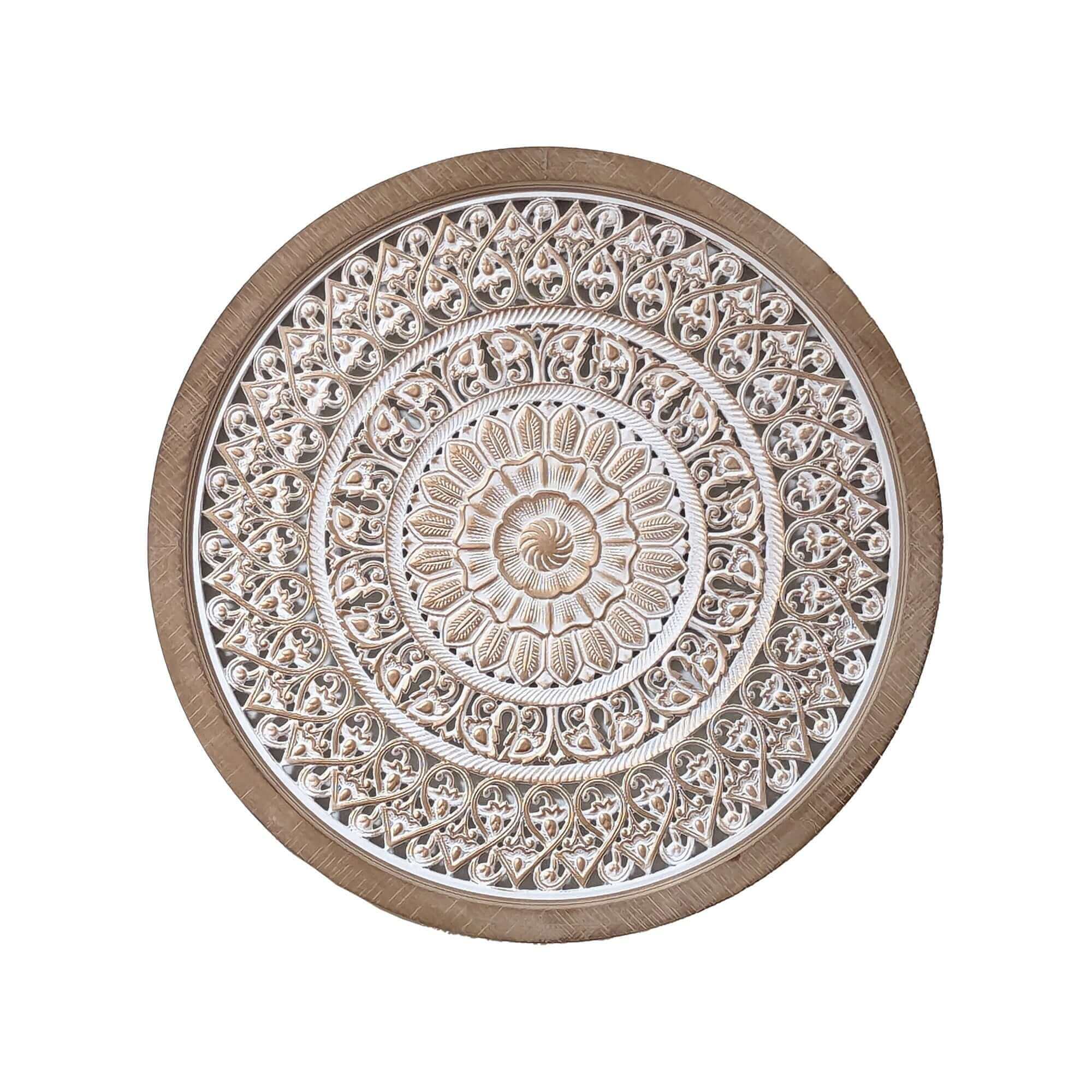 Mehndi Handcrafted Wood Wall Art 65cm