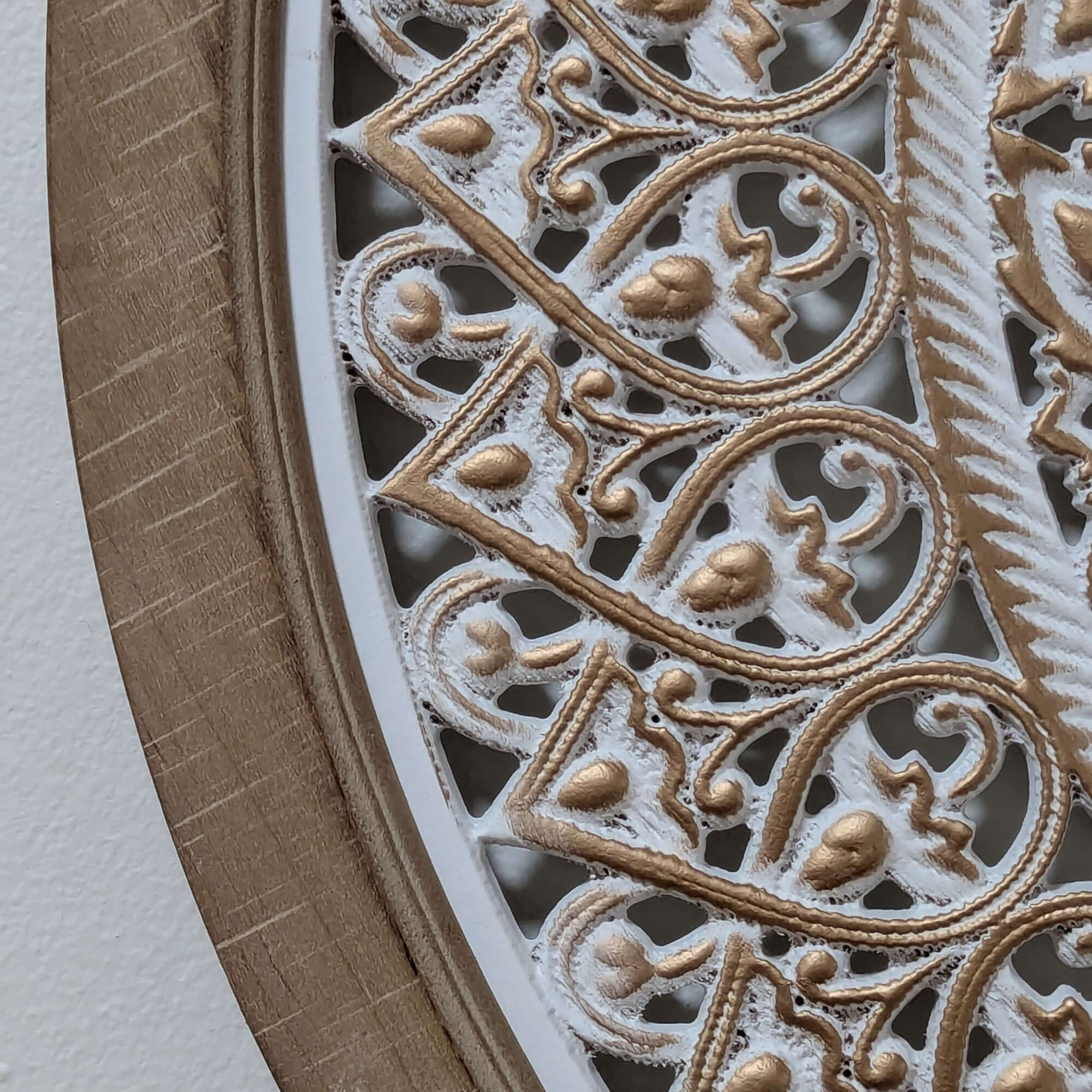 Mehndi Handcrafted Wood Wall Art 65cm