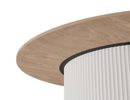 Mimi Natural White Round Coffee Table 80cm