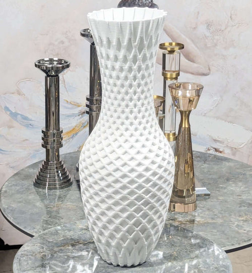 Modern 3D Geometric Ceramic Flower Vase