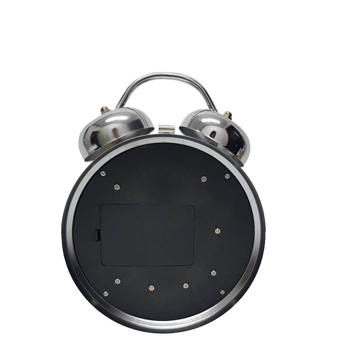 Newton Bell Silver Exposed Gear Clock 25cm