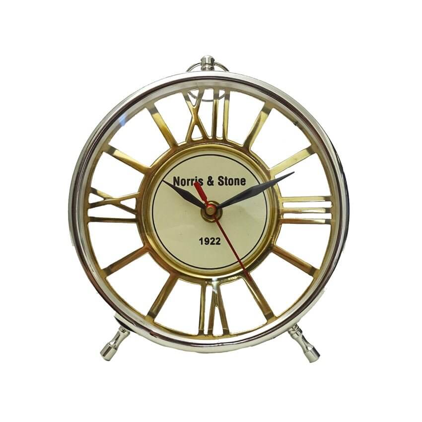 Norris Modern Round Mantel Clock 24cm