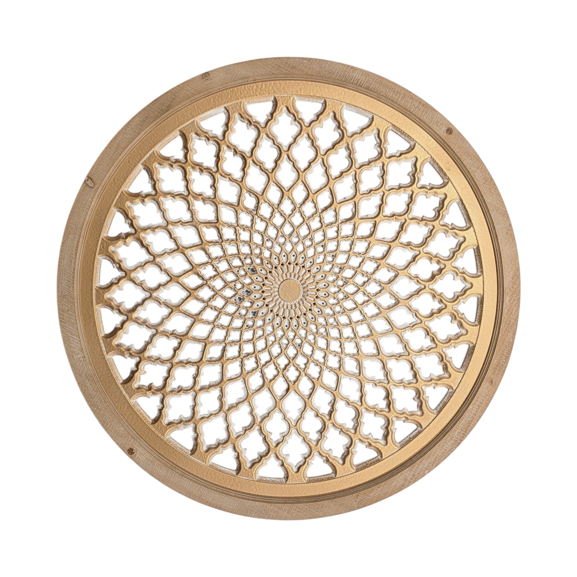 Large Round Wood Wall Art Frame 75cm