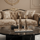 Refined Crystal & Bronze Candle Holder Set