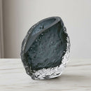 Rook Small Modern Art Deco Smoke Grey Vase