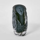 Rook Small Modern Art Deco Smoke Grey Vase