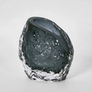 Rook Small Modern Art Deco Smoke Grey Vase