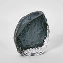 Rook Small Modern Art Deco Smoke Grey Vase