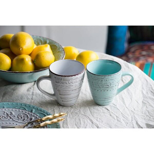 Rustic Ceramic Mug Fare Ceramic Mug Cream, 14oz