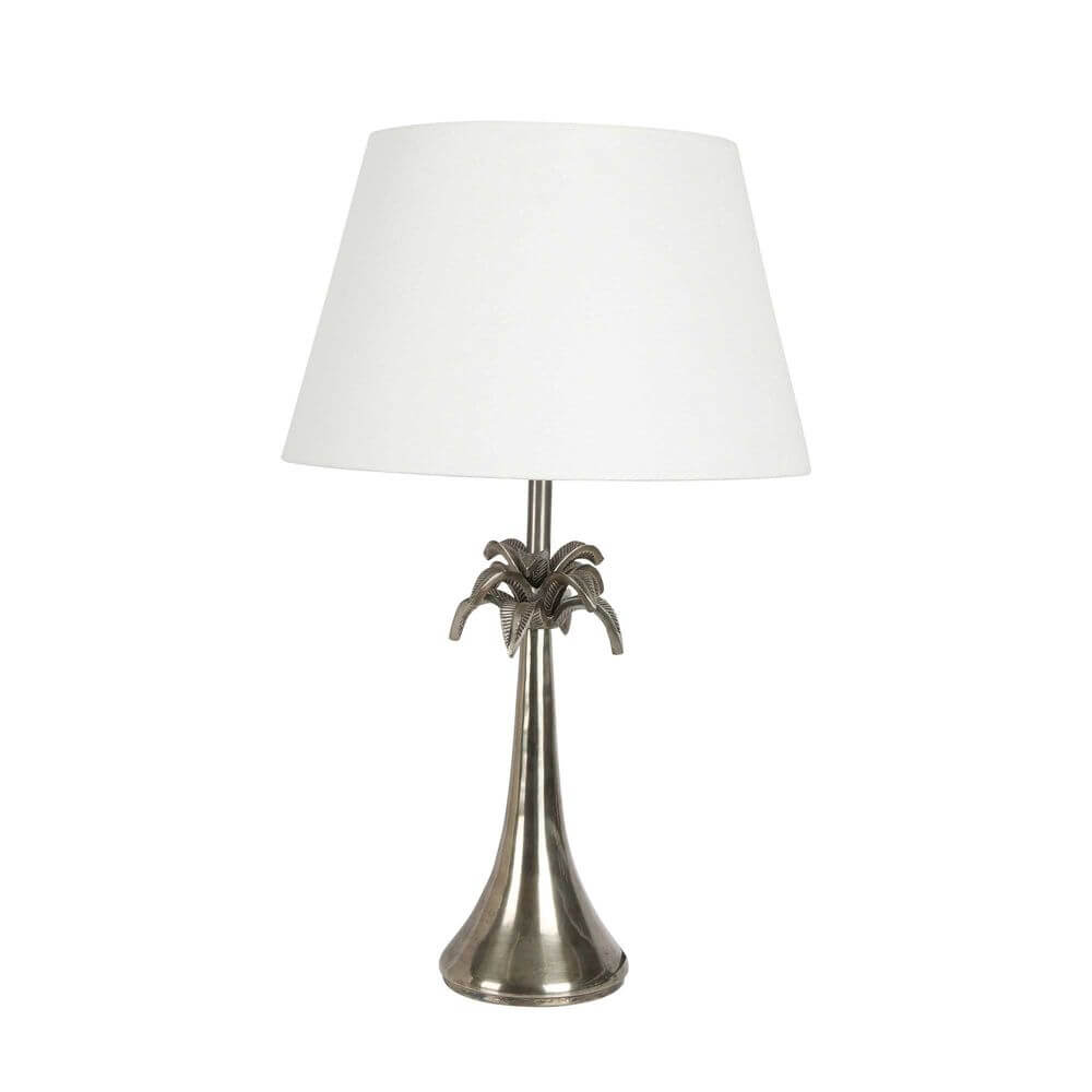St Vincent Antique Silver Lamp Base 48cm