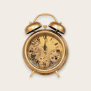 Newton Antique Copper Moving Gear Table Clock