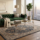 Minimalist Clear Acrylic Coffee Table - Chrome