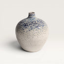 Blue Speckled Ceramic Bud Vase