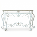 Vintage Wrought Iron Console Table - 138cm