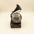 Vintage Phonograph Style Table Clock