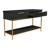 Aimee Drawer Console Table Black - 140cm - Luxury Co