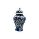 Antique Blue & White Temple Jar with Lid SetLuxury Co