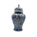 Antique Blue & White Temple Jar with Lid SetLuxury Co