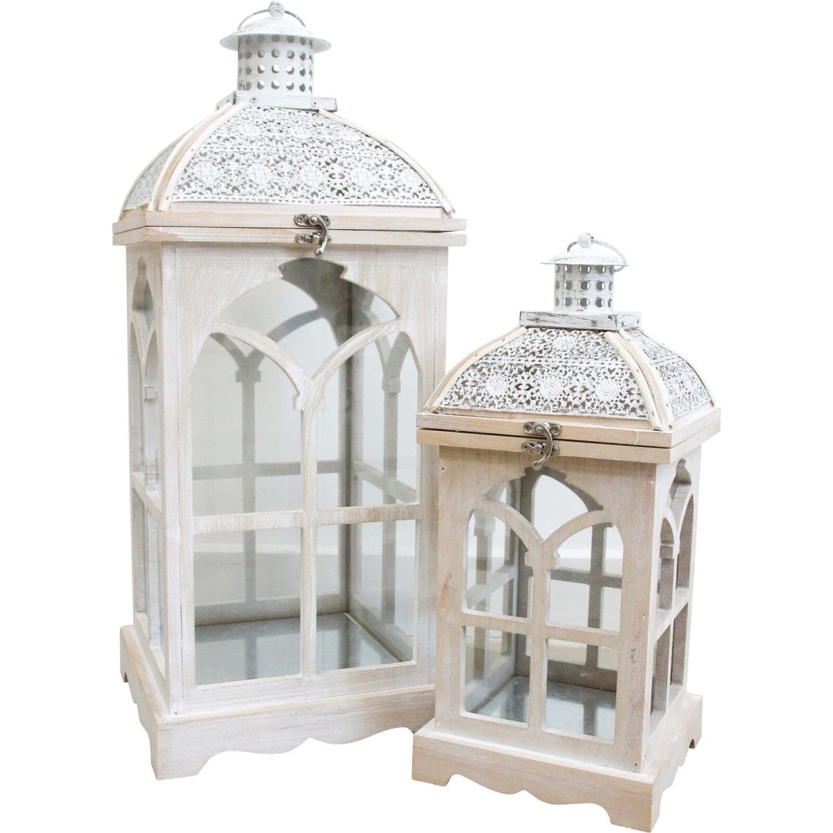 Arabesque Design Candle Lanterns Set - Luxury Co