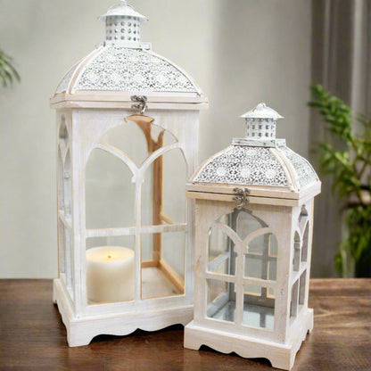 Arabesque Design Candle Lanterns Set - Luxury Co